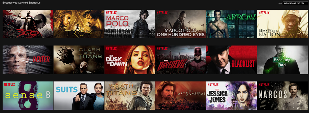 Recomandari Spartacus