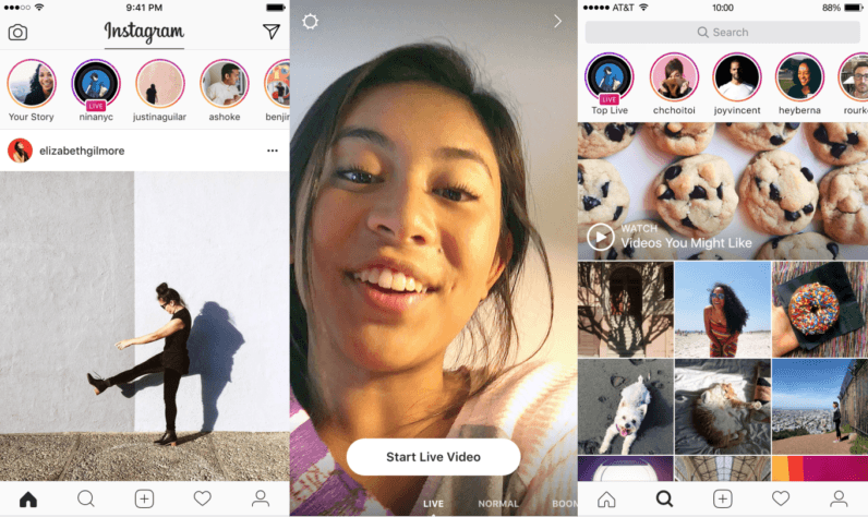insagram live