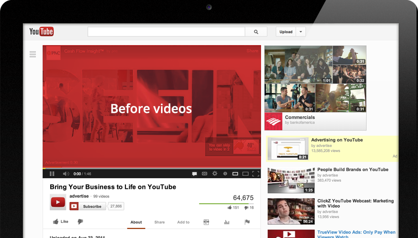 reclame youtube