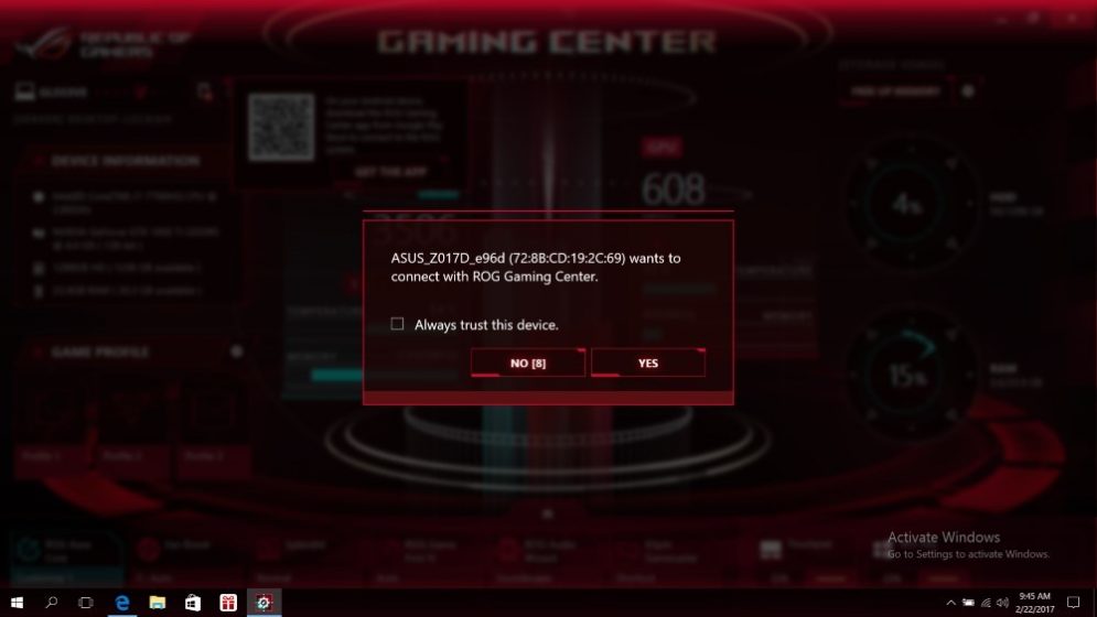 ASUS Gaming Center