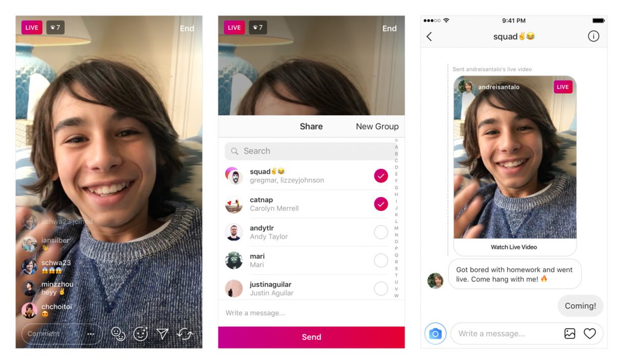 instagram live video