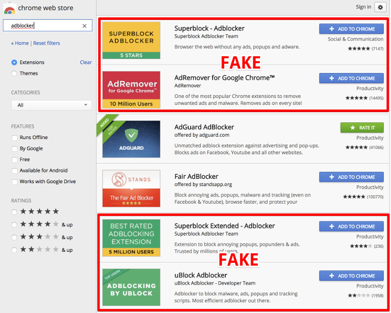 aplicatii false blocare anunturi
