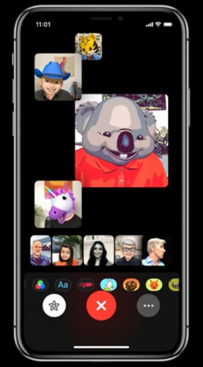apeluri video in grup facetime
