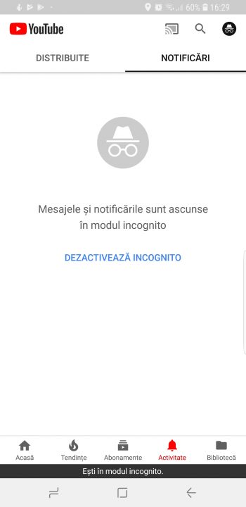 youtube incognito
