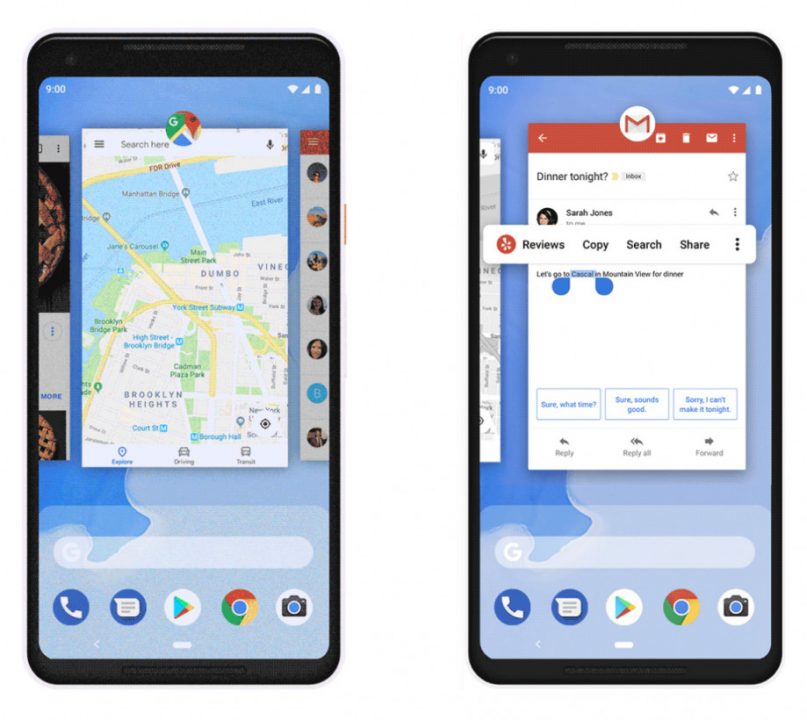 android p gestures