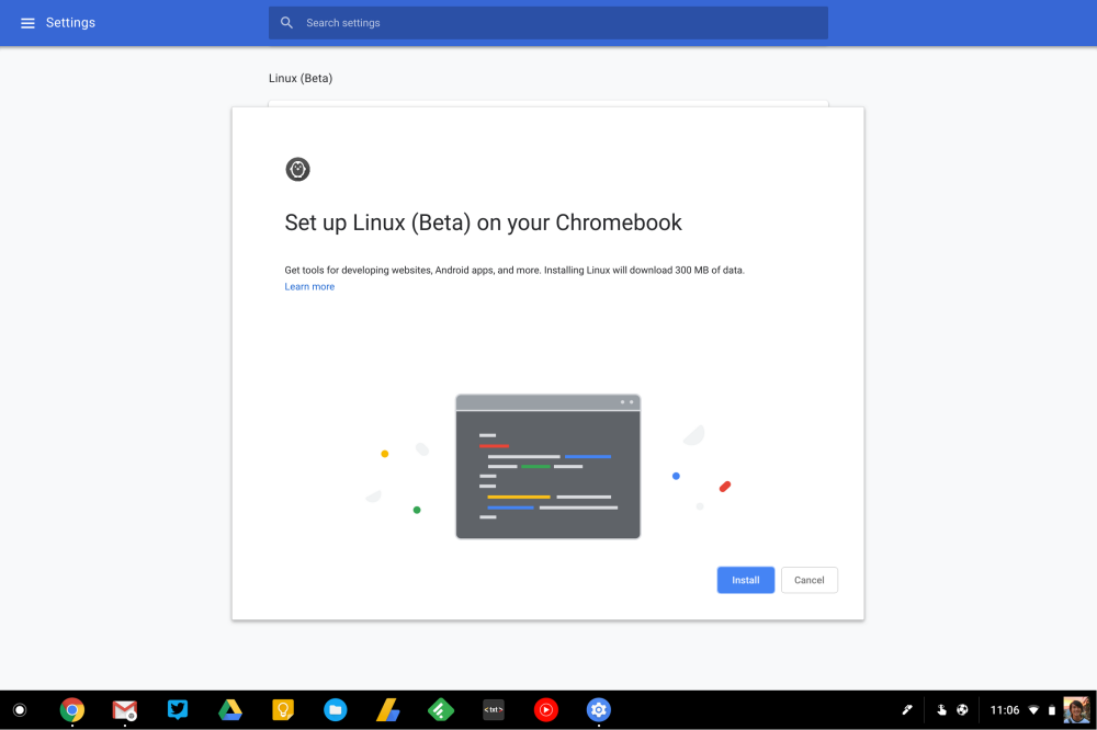 chrome os 69 linux