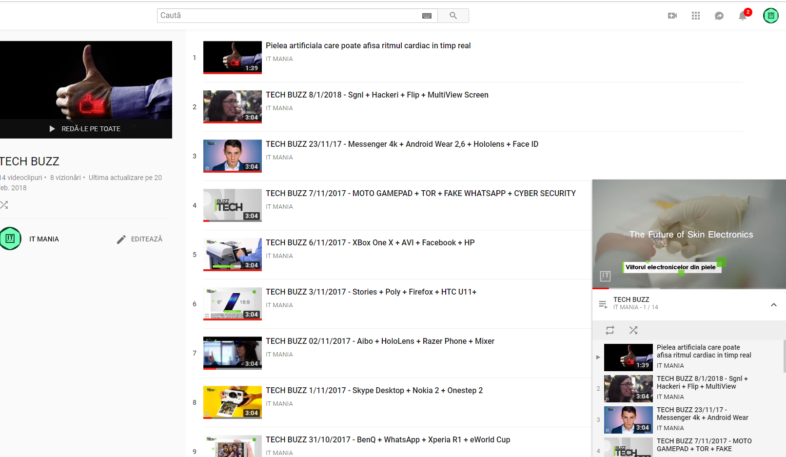 player mini youtube