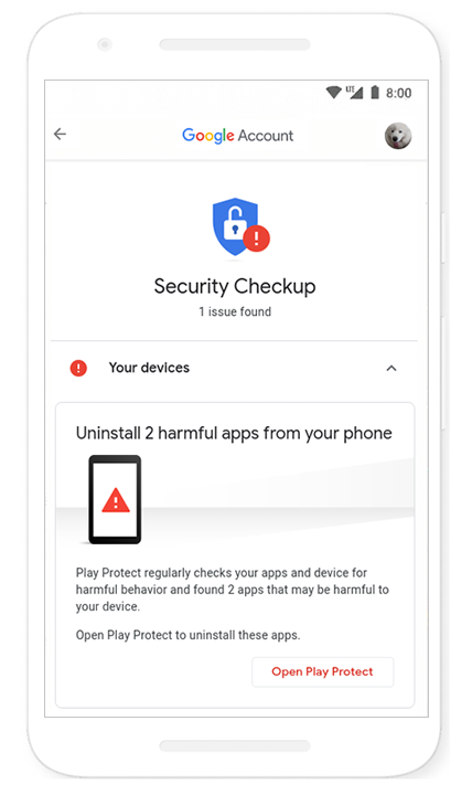 securitate cont google