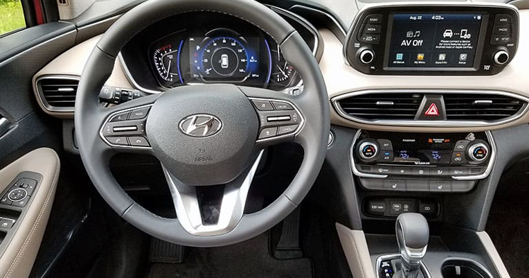 interior Hyundai 2019 Santa Fe SUV