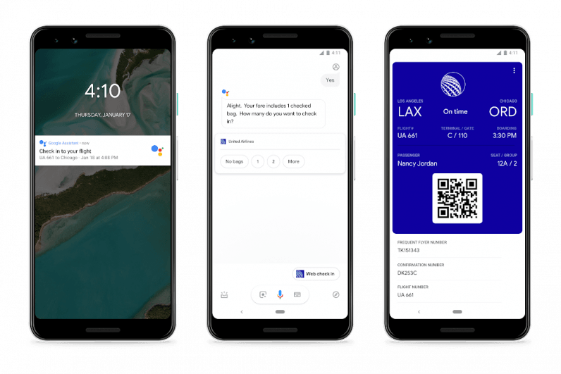 check in google assistant