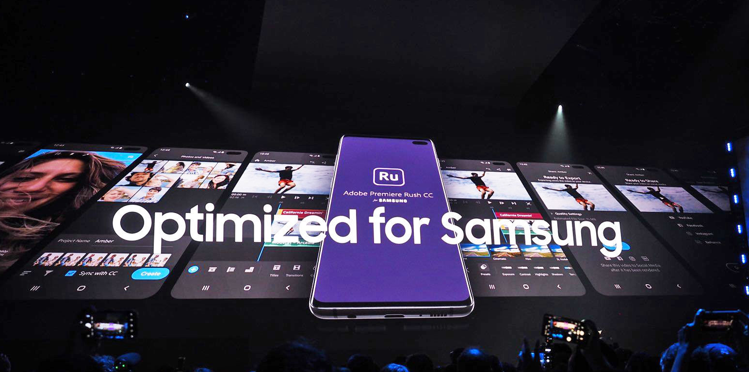 adobe premiere rush galaxy s10