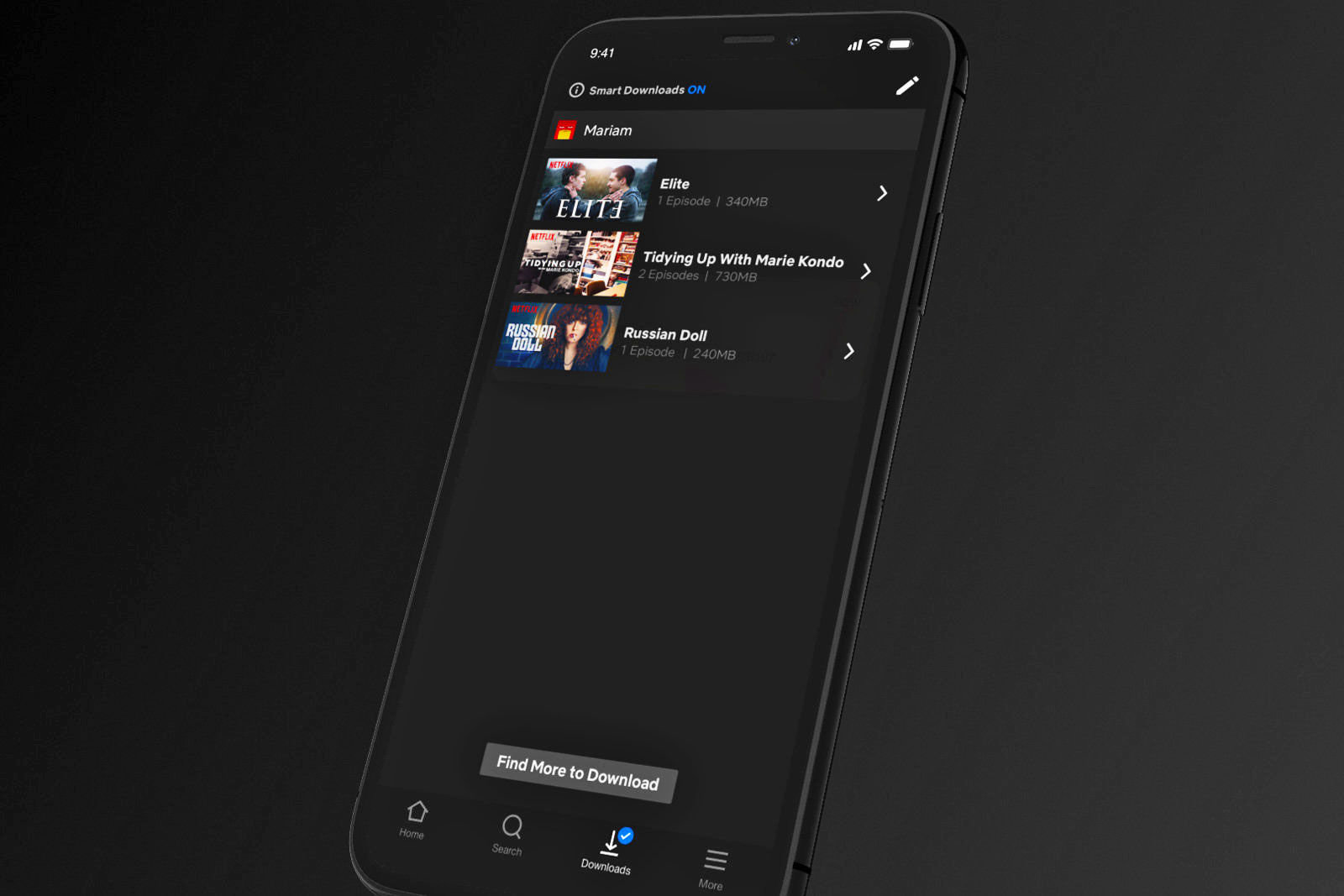 netflix smart downloads ios