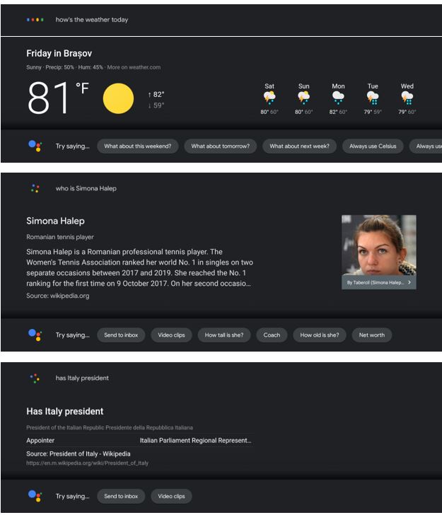 google assistant android tv