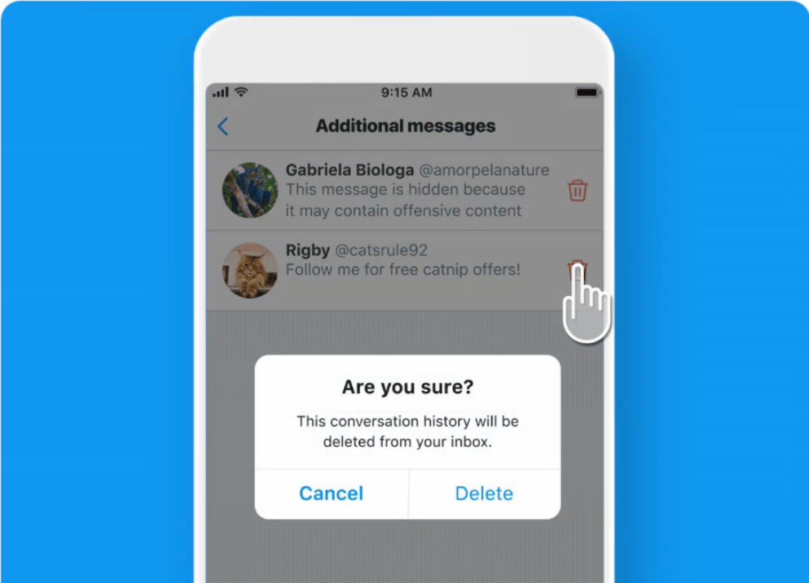 filtru mesaje twitter