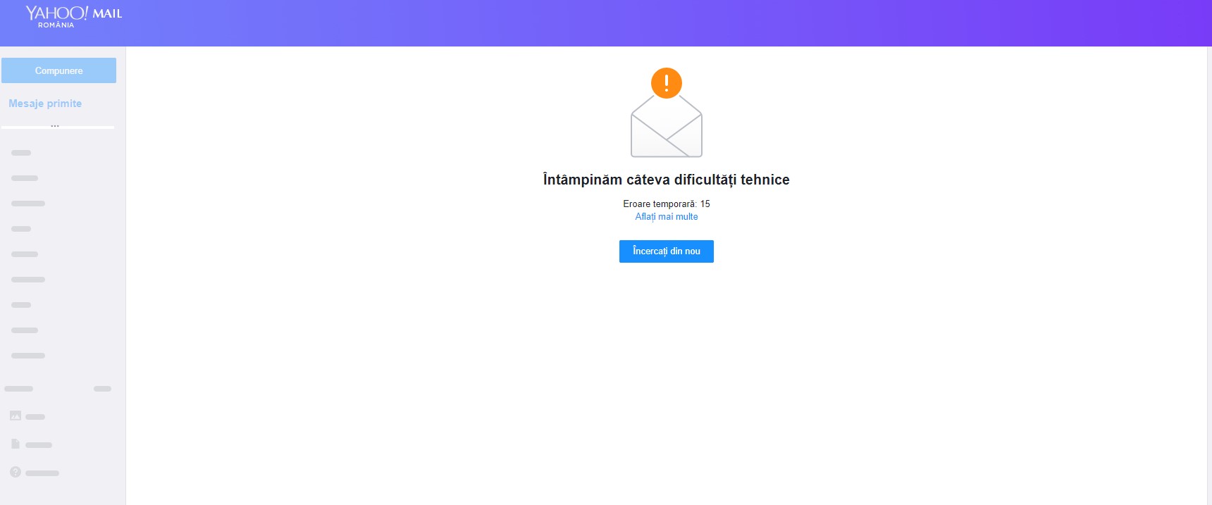 functionare yahoo mail