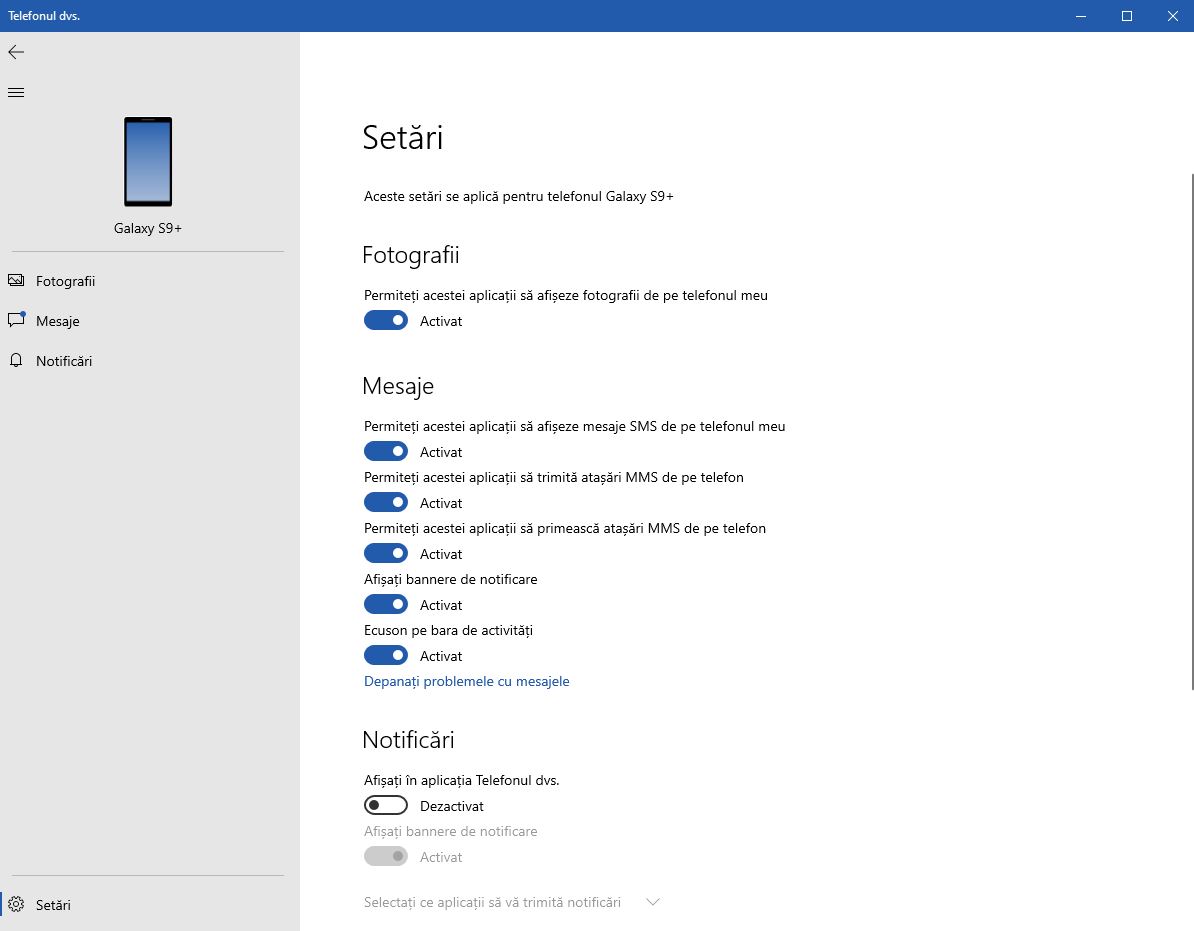 your phone windows 10