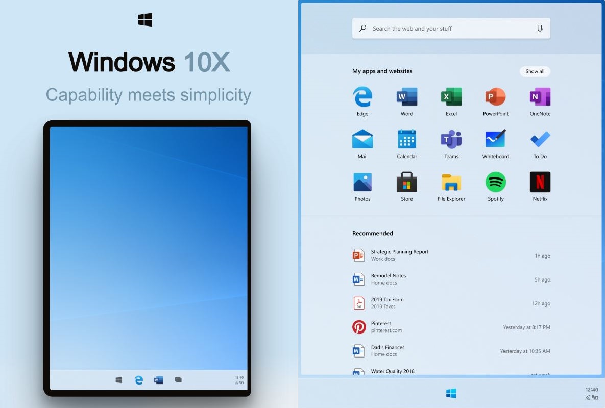 windows 10x