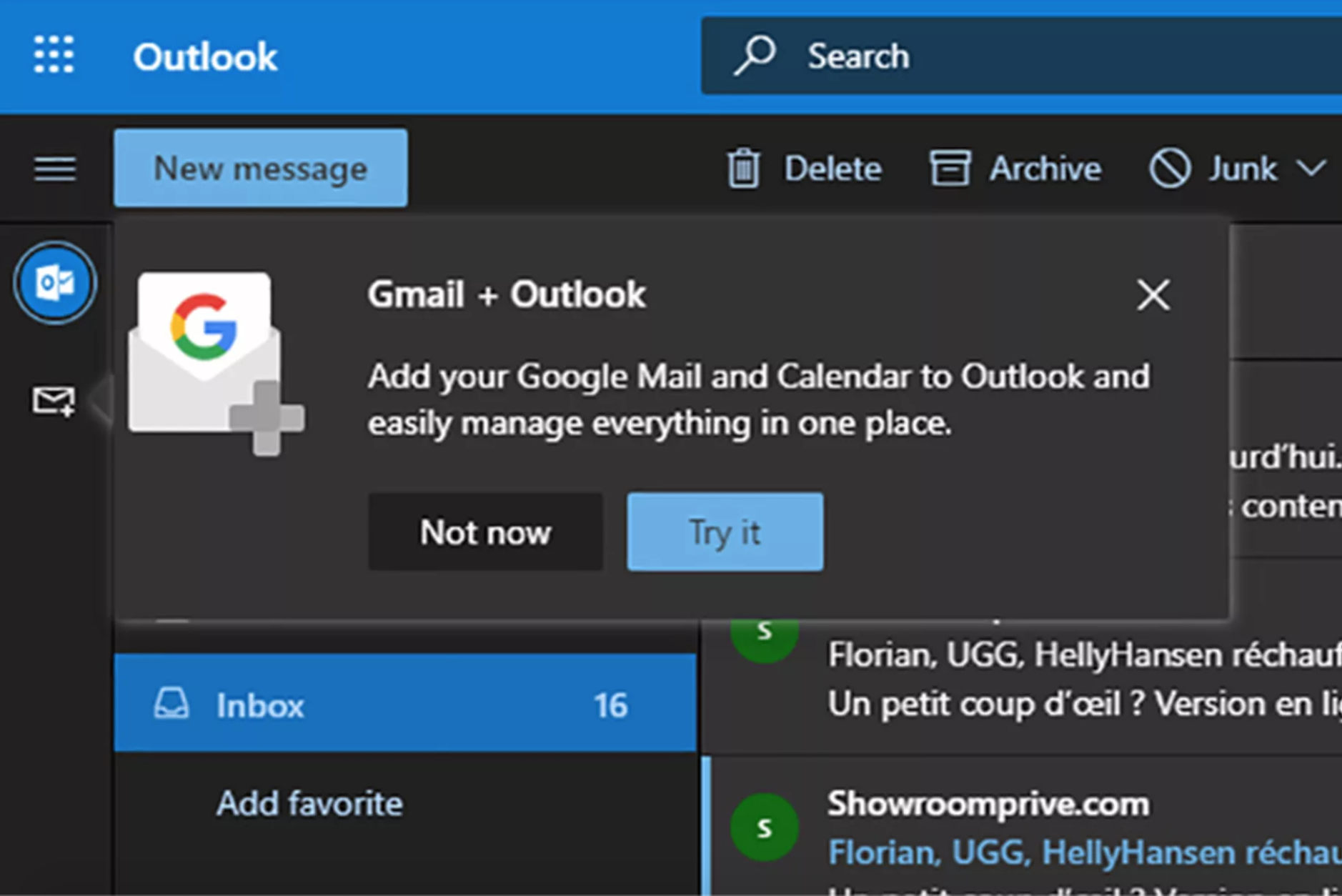 outlook gmail