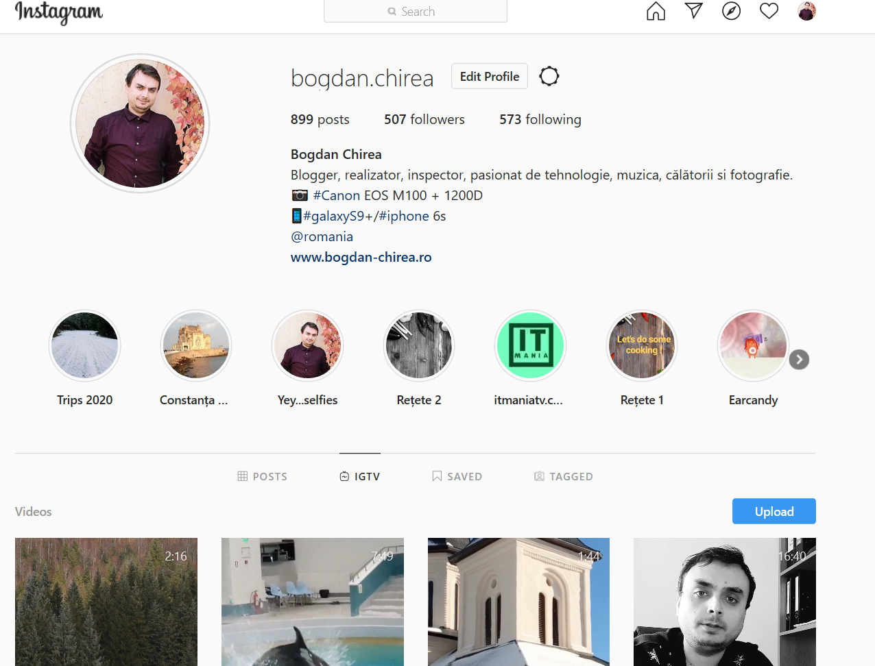 actualizari instagram windows 10