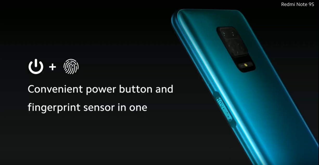 senzor amprenta redmi note 9s