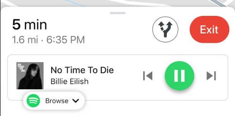 google maps spotify