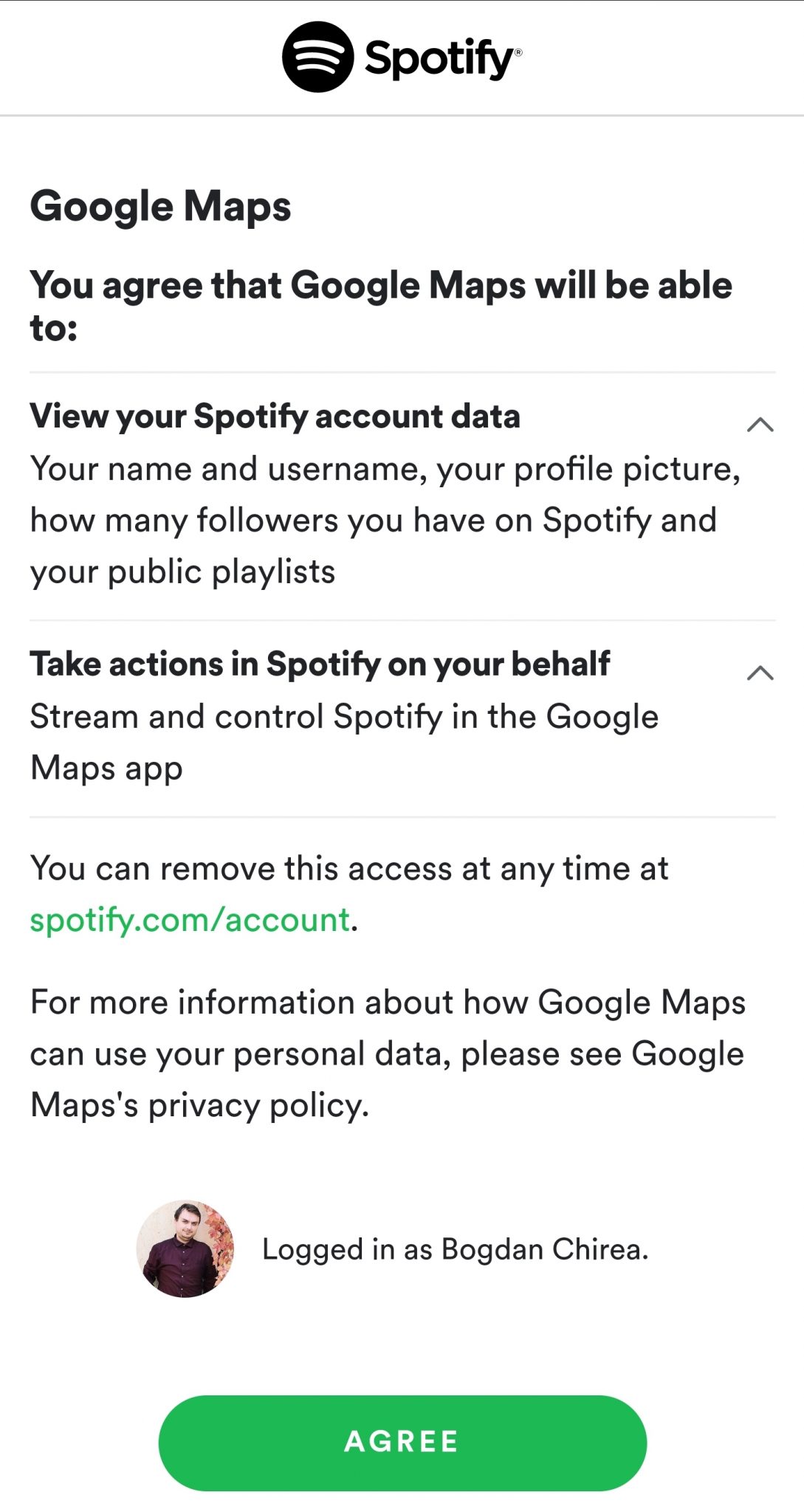 spotify google maps