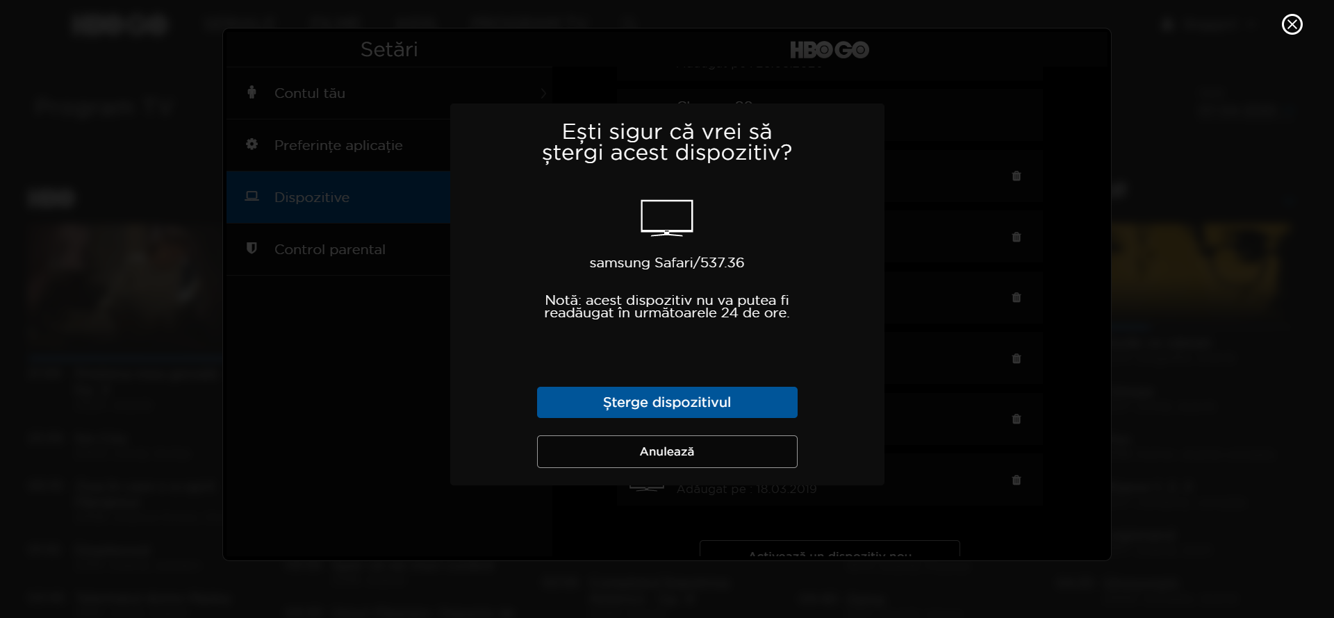 solutii nu merge hbo go