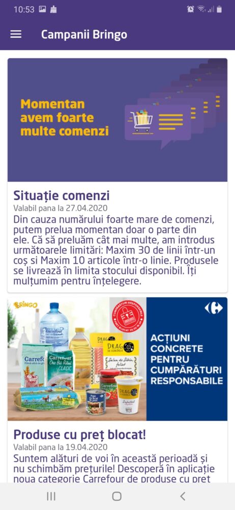cumparaturi online alimente