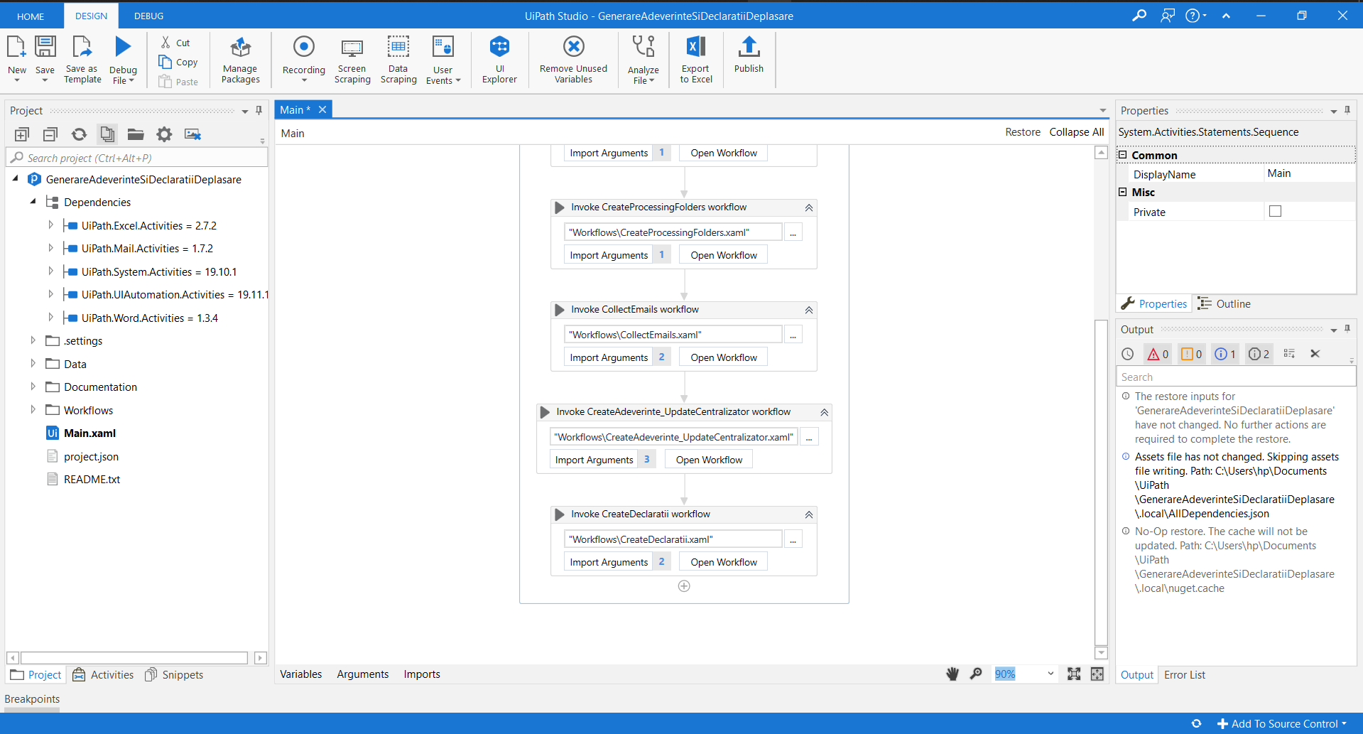 generare automata de adeverinte angajator