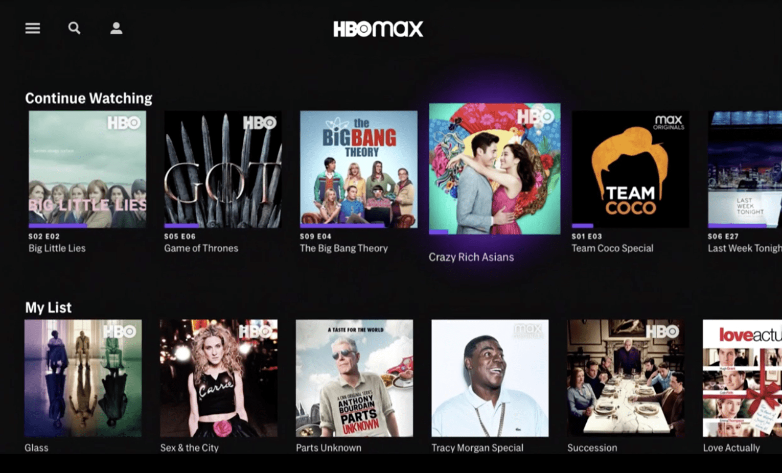 catalog hbo max
