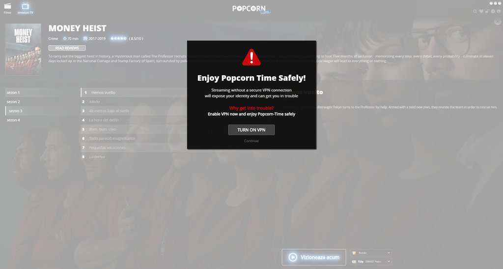 Popcorn Time a revenit
