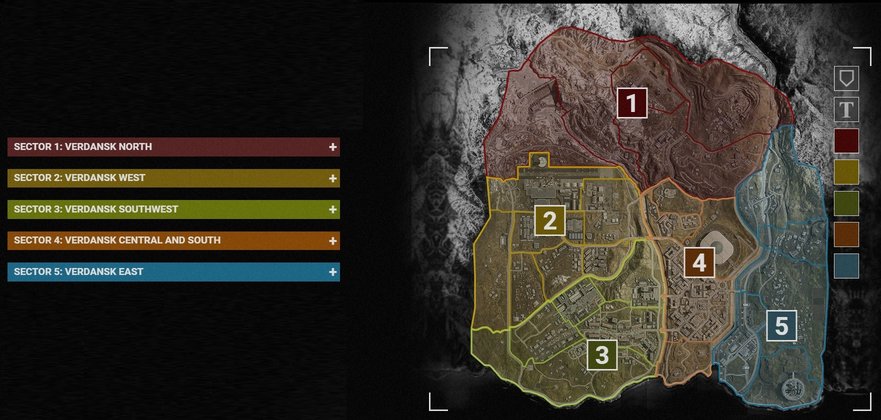 harta Call of Duty: Warzone