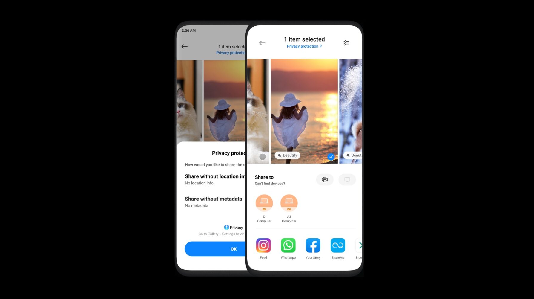 partajare MIUI 12
