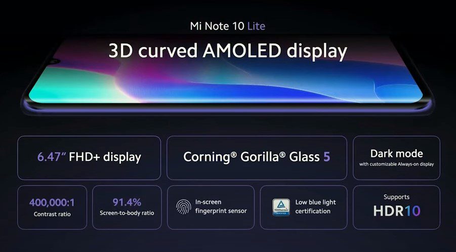 xiaomi Mi Note 10 Lite
