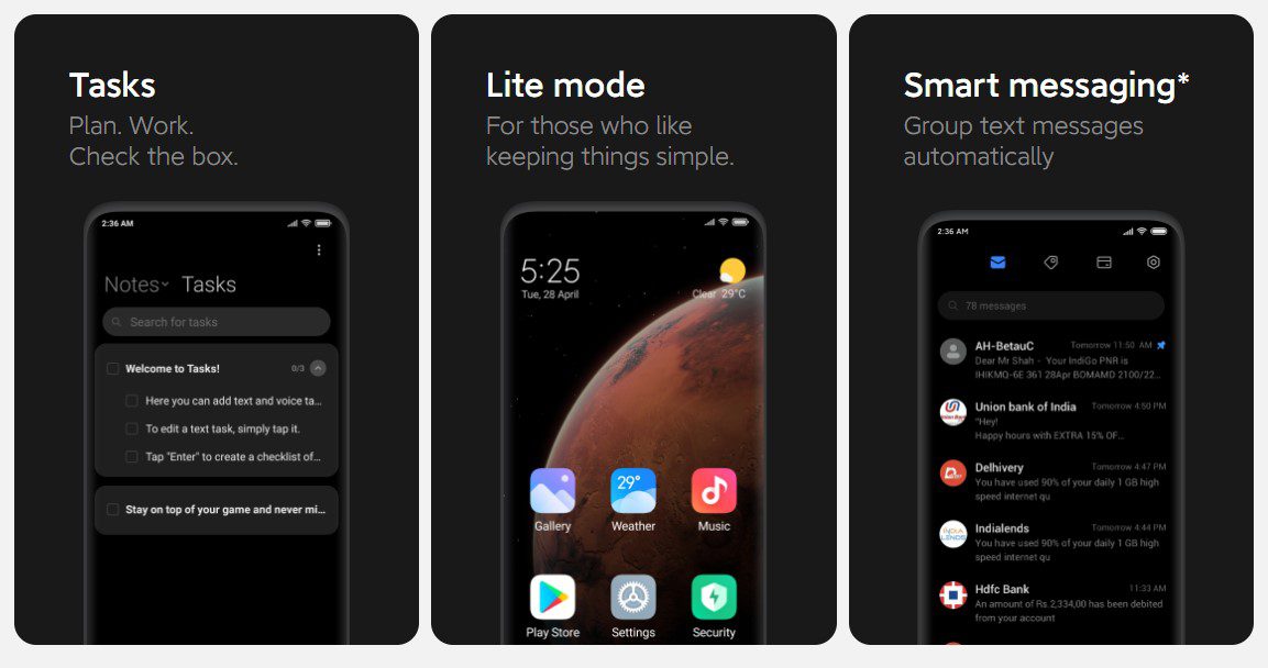 tasking MIUI 12