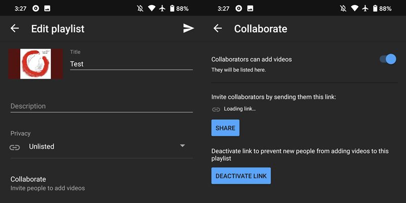  listele de redare colaborative youtube music