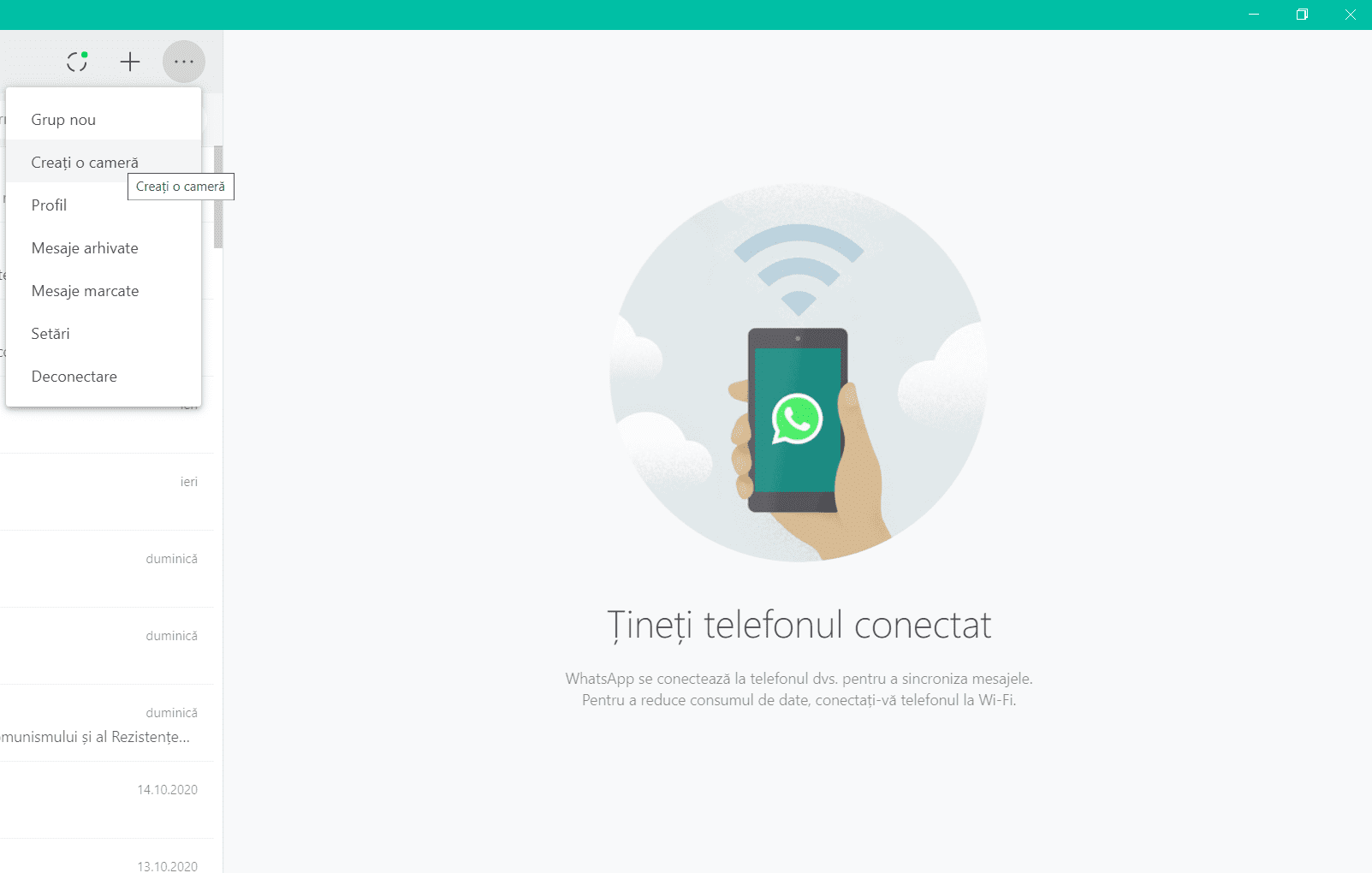 apeluri whatsapp desktop