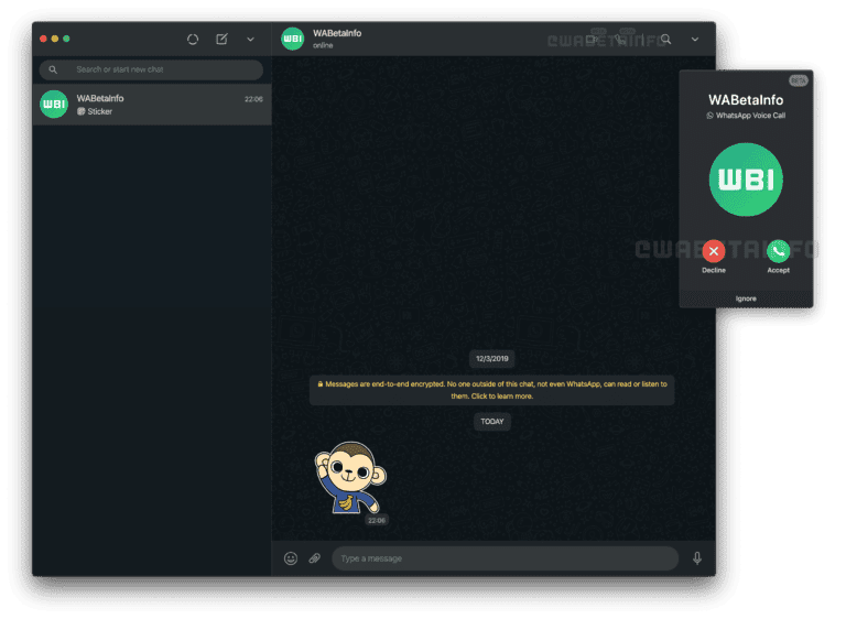 apeluri desktop whatsapp