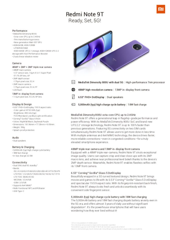 Redmi Note 9T
