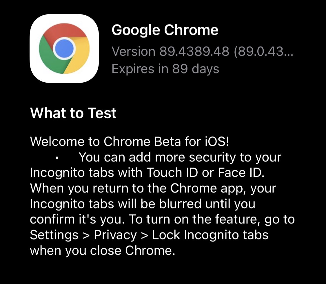 chrome ios