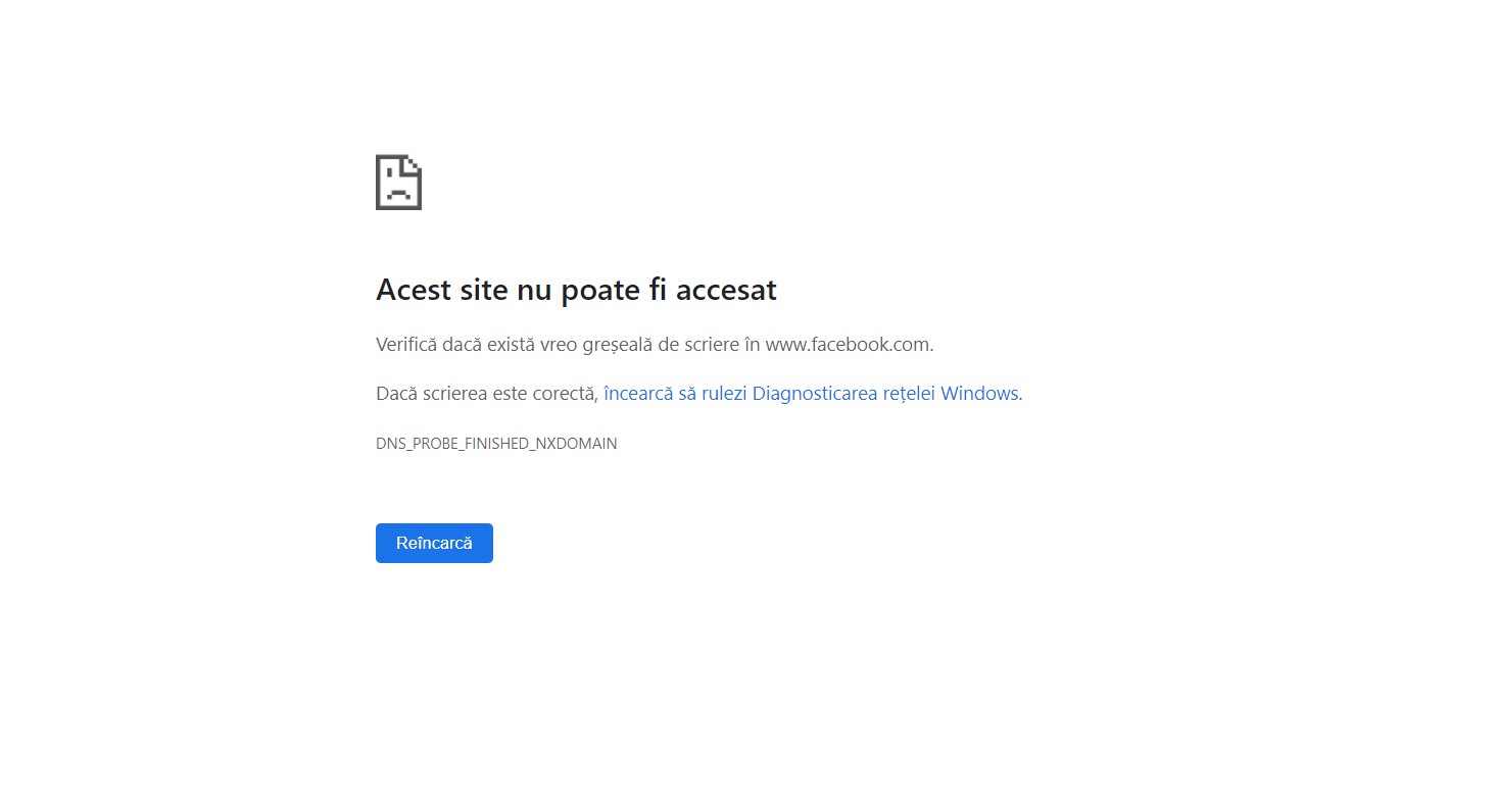 Facebook nu a funcționat
