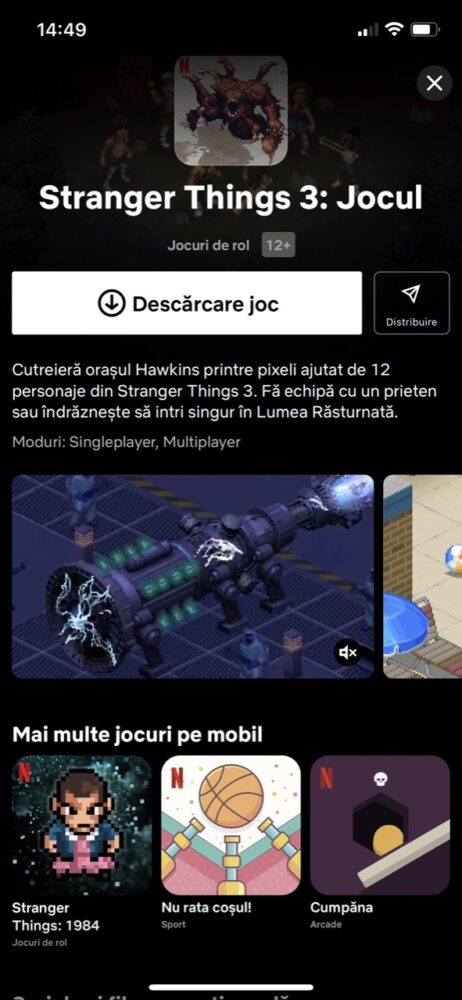 jocuri netflix IOS