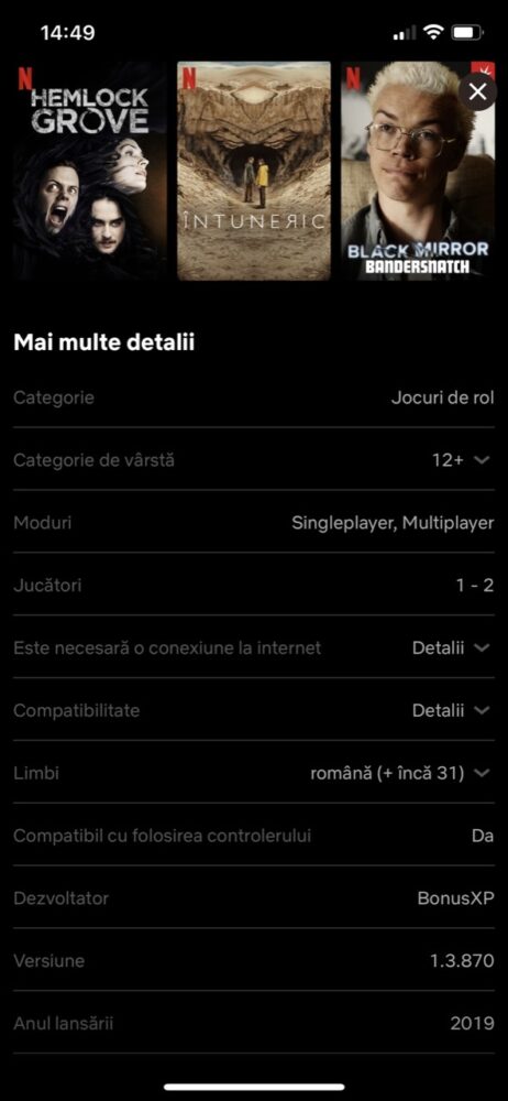 jocuri netflix IOS