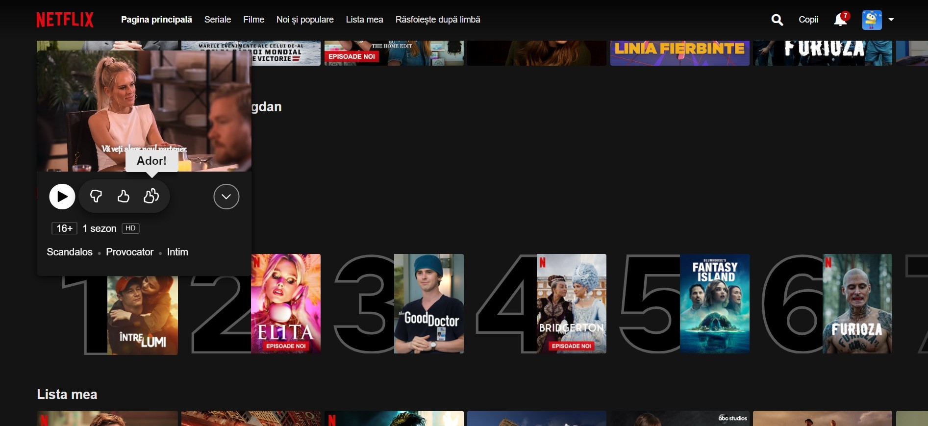 buton netflix