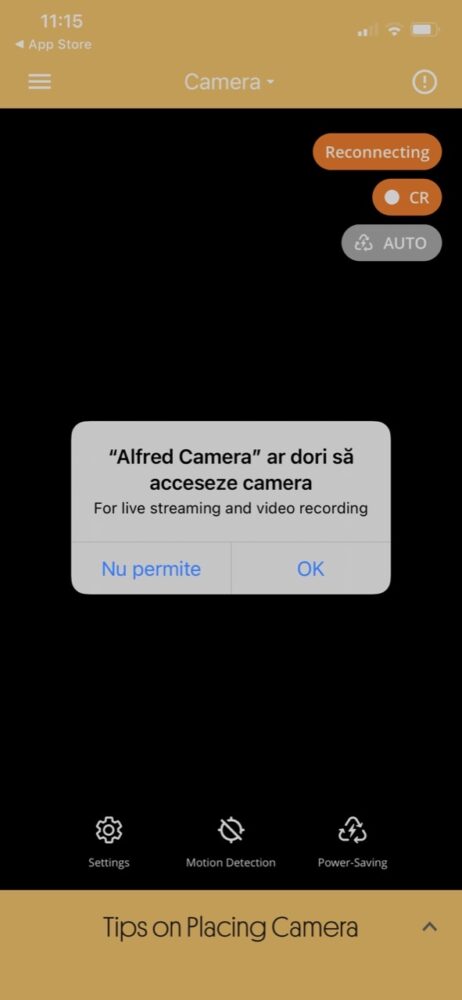 cameră de securitate telefon