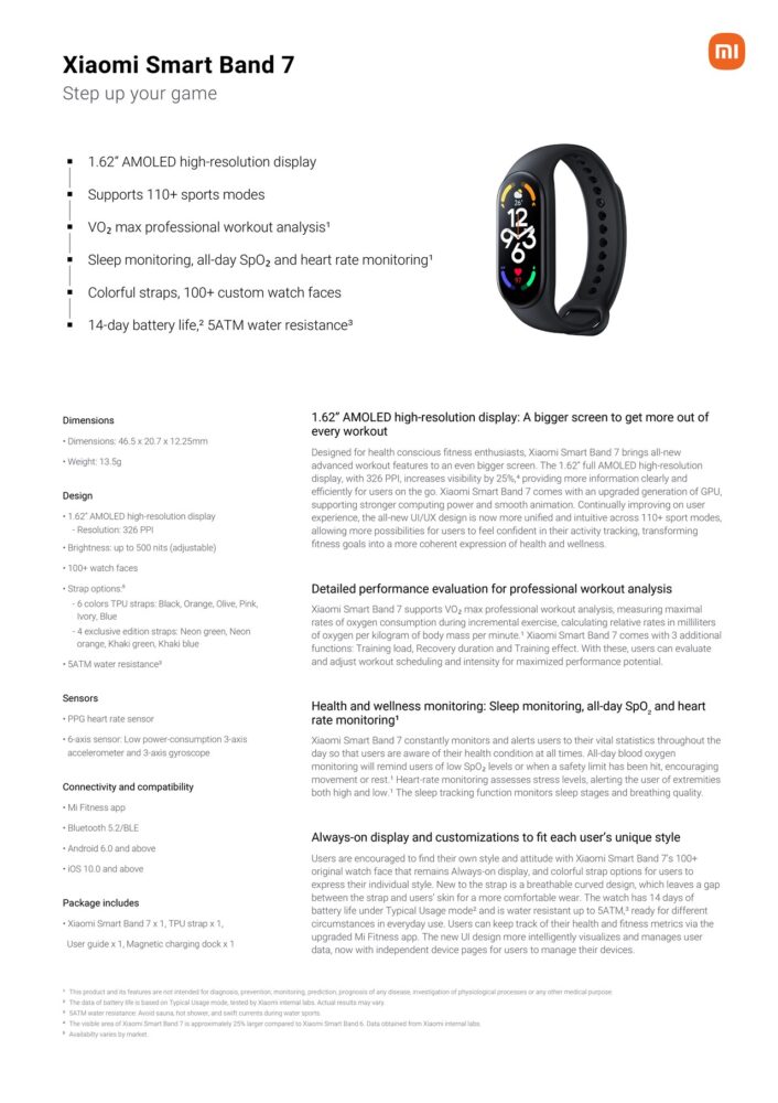 Xiaomi Smart Band 7