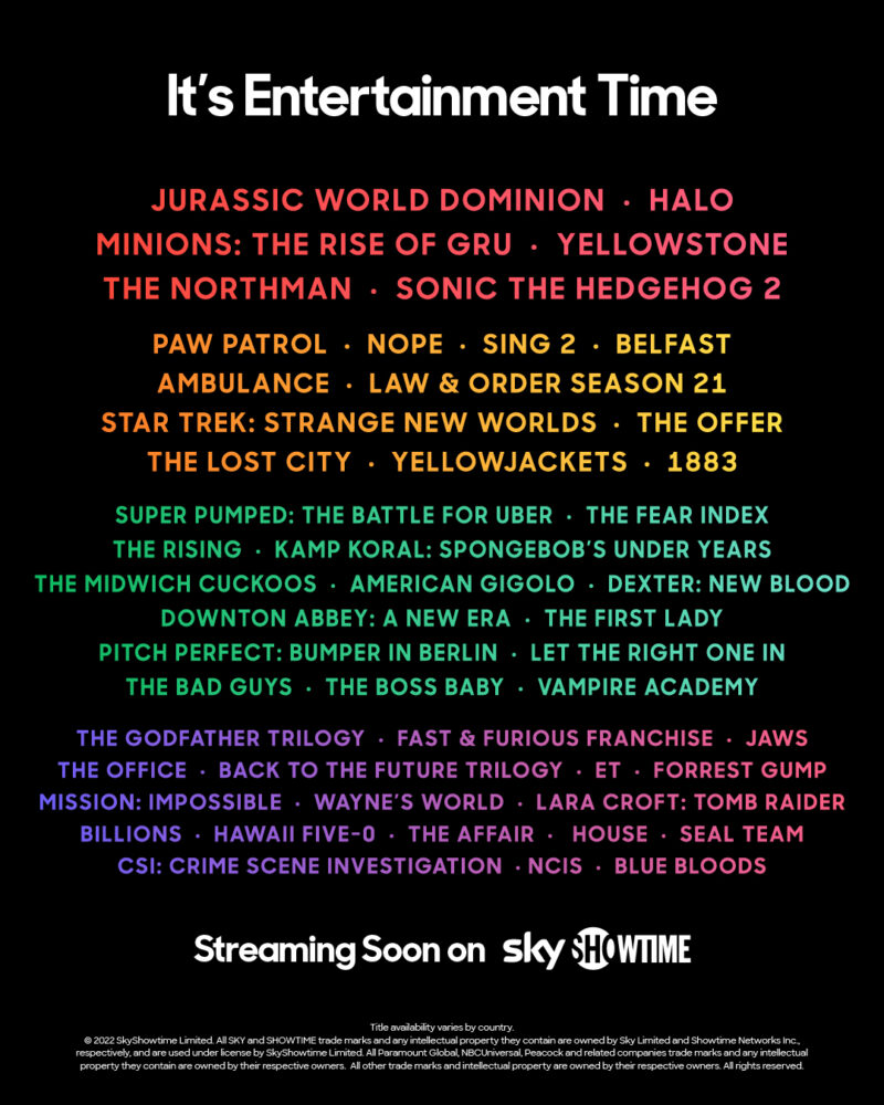 lansare SkyShowtime