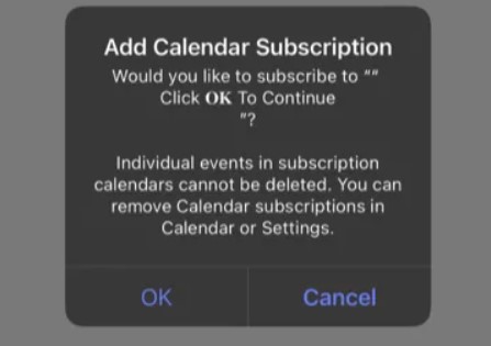 spam calendarul iPhone