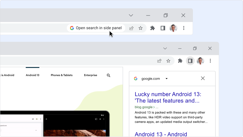 sidebar Google Chrome