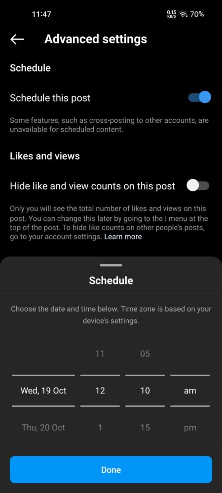 programare instagram